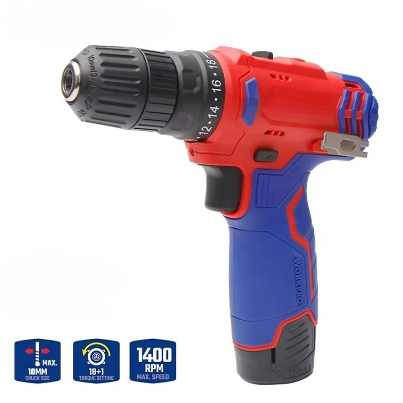 Power Tools Cordless - 12V 10mm Akku-Bohrschrauber Kabelloses Elektrowerkzeug mit