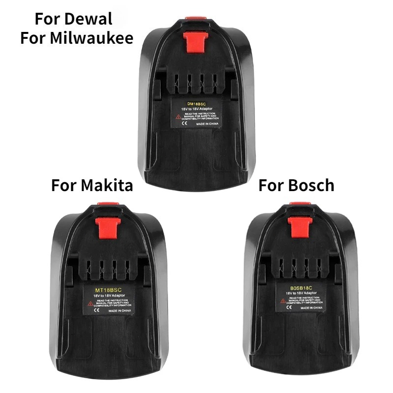 Power Tools Green - Batterieadapter für Bosch/Dewalt/Makita/Milwaukee 18V Li-Ionen-Akku für