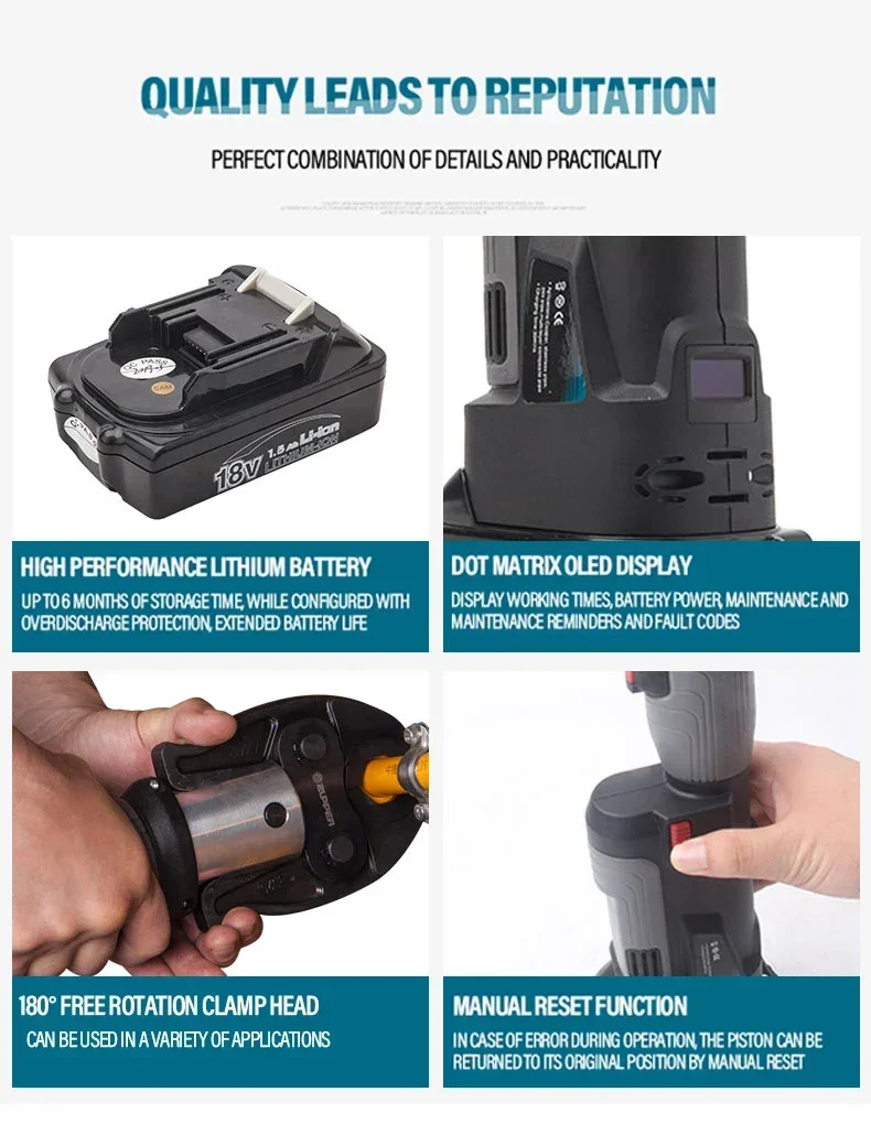 Power Tools Cordless - 2026/Muster Verfügbar Zupper PZ-1930 Hydraulische Presse