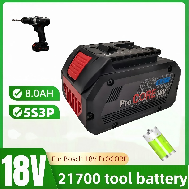 Power Tools Cordless - 100% NEUER 18V 8,0Ah Li-Ionen-Akku Ersatzpack
