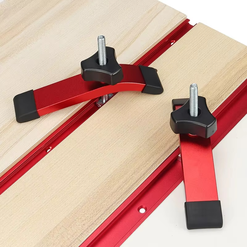 Power Tools Aldi - 1/2 Stück Schnellspann-Klemme aus Aluminium, Pressplatte