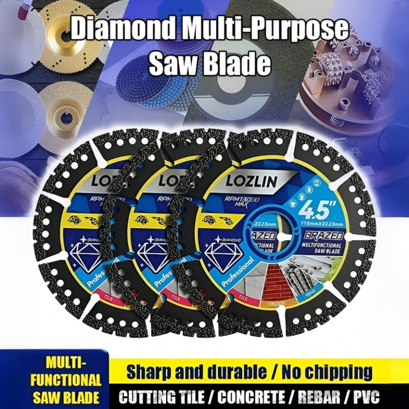 Power Tools Parts - Ultradünnes Diamant-Legierungs-Sägeblatt Schwarze Metalltrennscheibe Schleifscheibe Eisenkönig