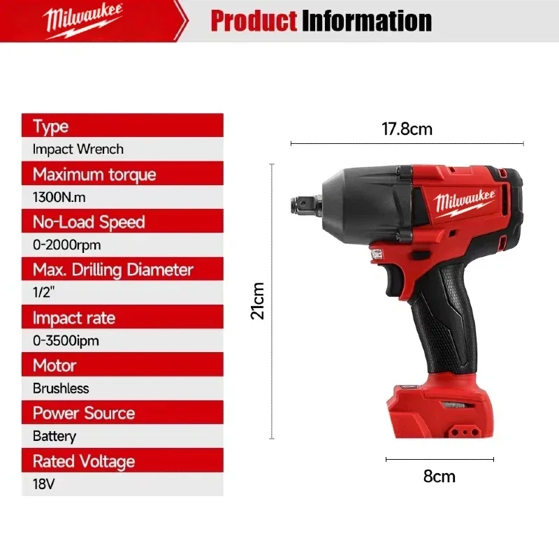 Milwaukee Bürstenloser Akku-We – Power Tools Impact Wrench Bewertung und Preis