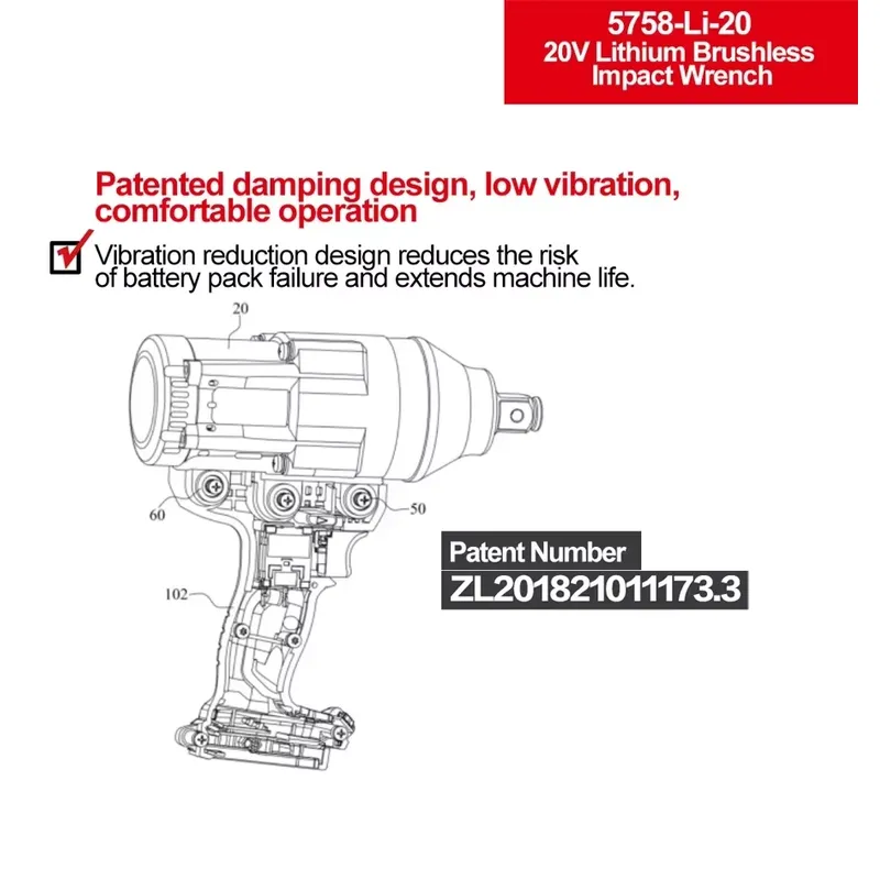 Devon 20V Schlagschrauber mit  – Power Tools Cordless Bewertung und Preis
